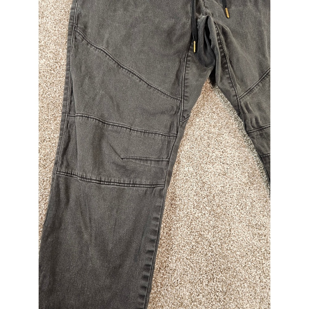 Hollister Advanced Stretch Skinny Jogger Mens Medium Washed Black Gray Pants - Picture 3 of 16